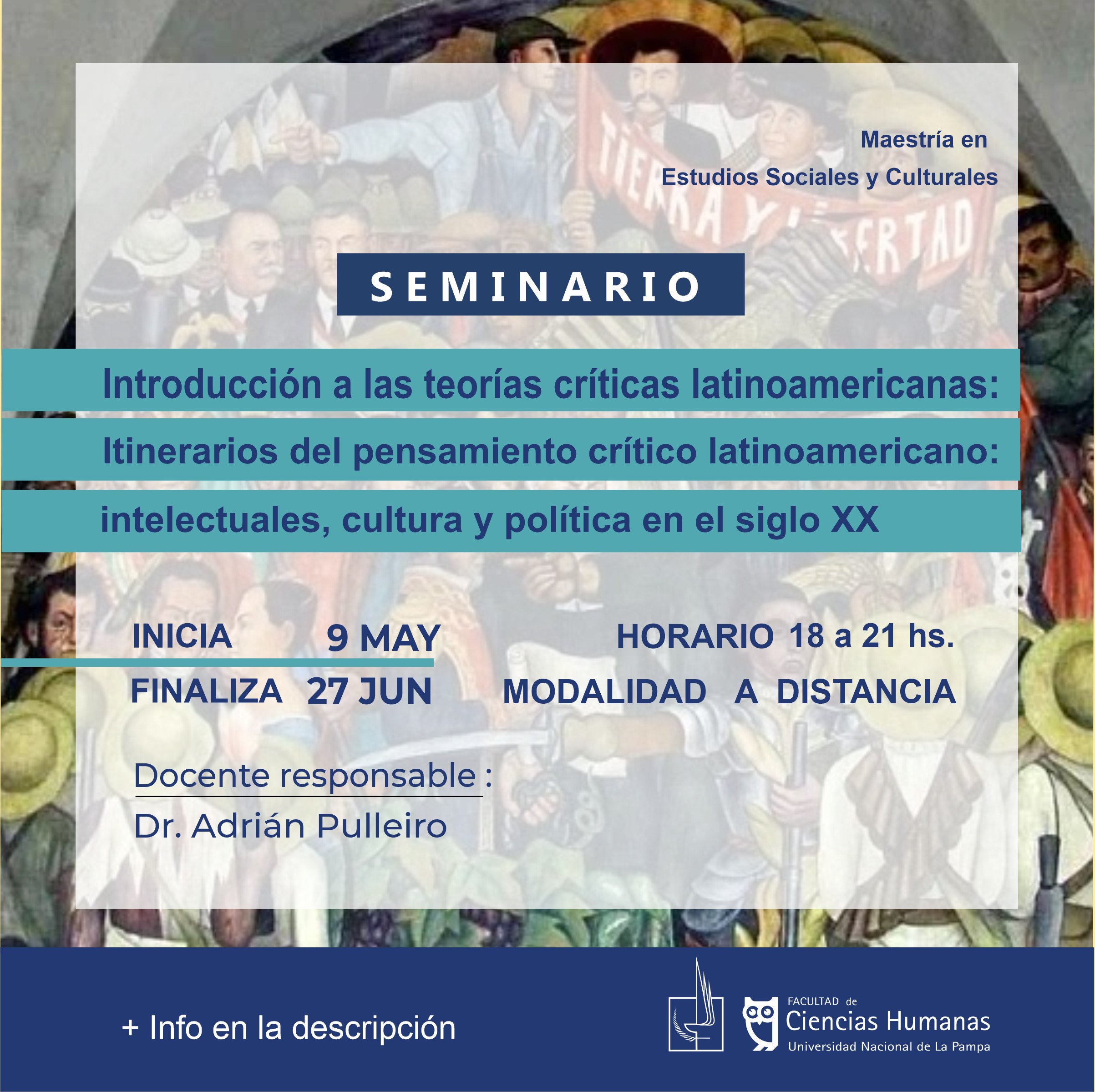 Introducción a las teorías críticas latinoamericanas. Itinerarios del pensamiento crítico latinoamericano: intelectuales, cultura y política en el siglo XX - MESyC año 2024